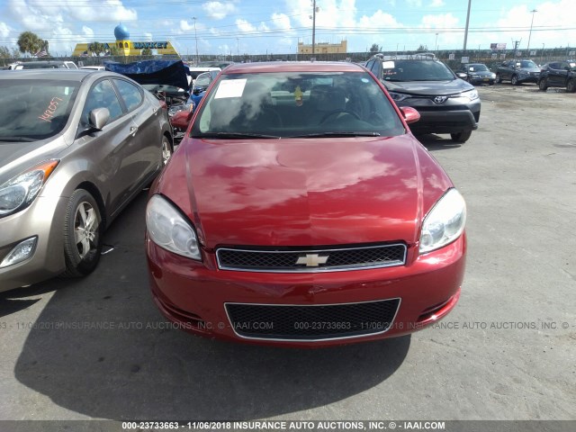 2G1WB5E38E1181437 - 2014 CHEVROLET IMPALA LIMITED LT RED photo 6