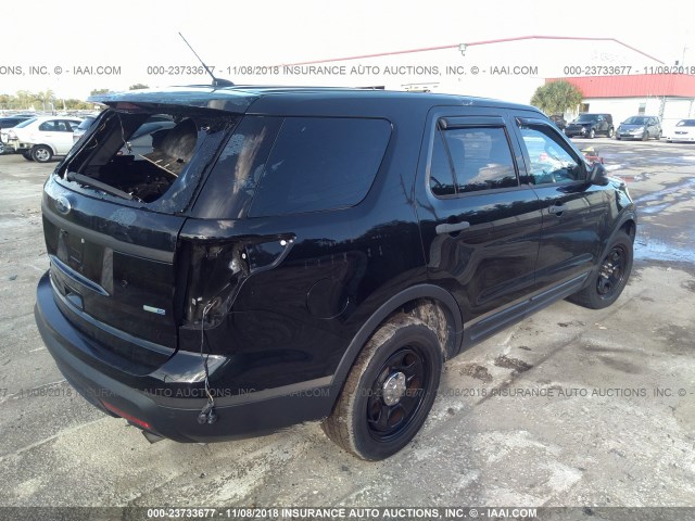 1FM5K8AR1FGC66540 - 2015 FORD EXPLORER POLICE INTERCEPTOR BLACK photo 4