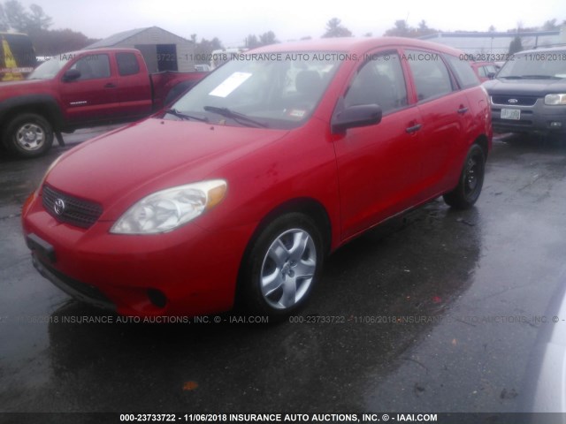 2T1KR32E05C504716 - 2005 TOYOTA COROLLA MATRIX XR RED photo 2