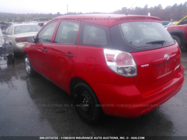 2T1KR32E05C504716 - 2005 TOYOTA COROLLA MATRIX XR RED photo 3