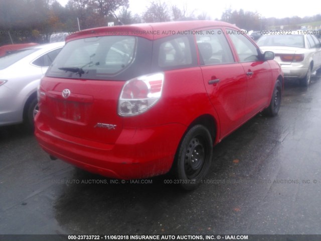 2T1KR32E05C504716 - 2005 TOYOTA COROLLA MATRIX XR RED photo 4