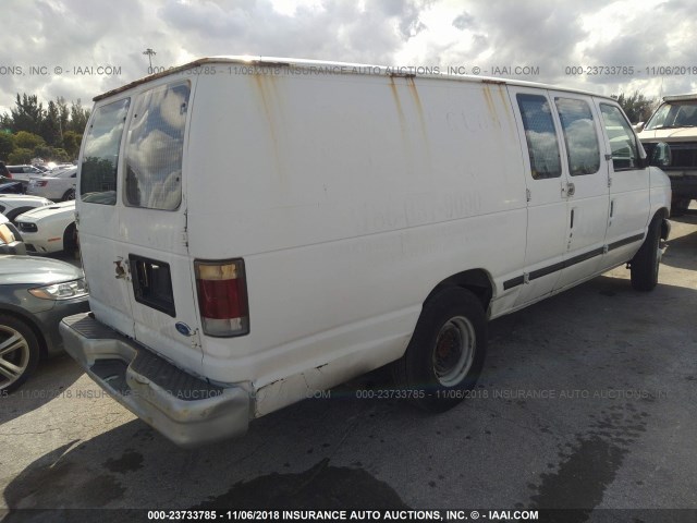 1FTFS24H0RHA99689 - 1994 FORD ECONOLINE E250 SUPER DUTY VAN WHITE photo 4