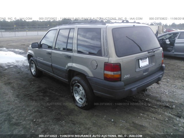 1J4FX58S0TC245712 - 1996 JEEP GRAND CHEROKEE LAREDO GREEN photo 3