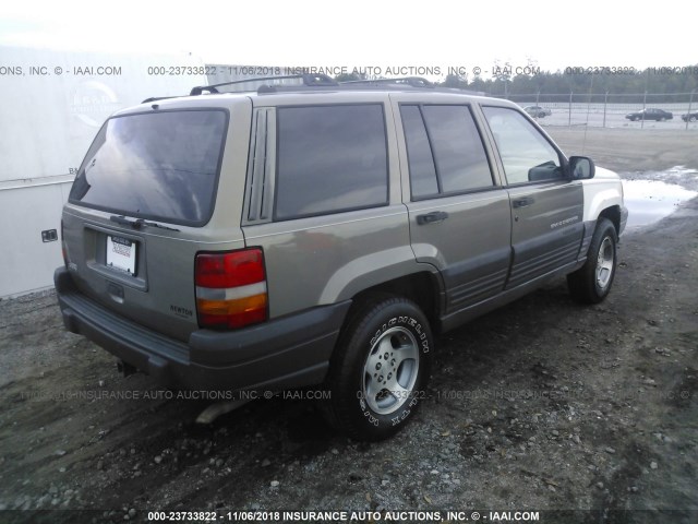 1J4FX58S0TC245712 - 1996 JEEP GRAND CHEROKEE LAREDO GREEN photo 4