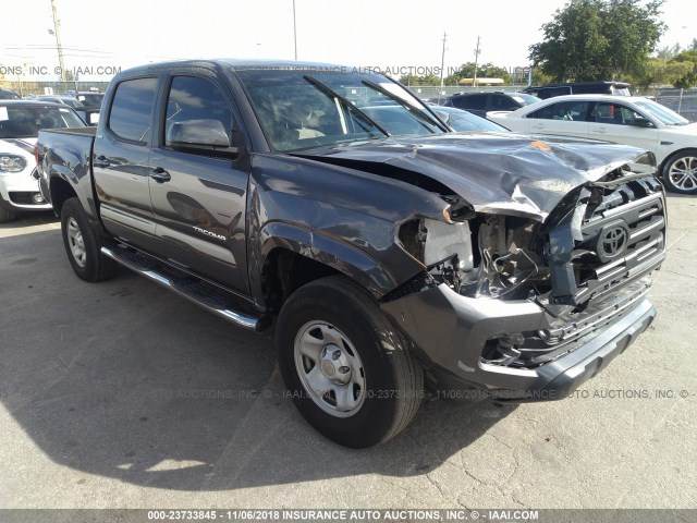 5TFAZ5CN0GX007904 - 2016 TOYOTA TACOMA DBL CAB/SR5/TRD SPORT/OR GRAY photo 1