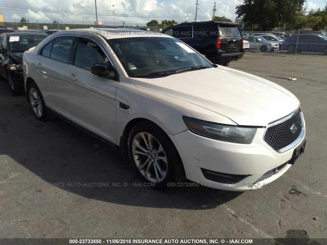 1FAHP2KT3DG159213 - 2013 FORD TAURUS SHO WHITE photo 1