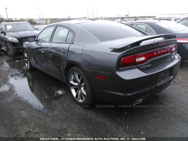 2C3CDXCT3EH253790 - 2014 DODGE CHARGER R/T GRAY photo 3