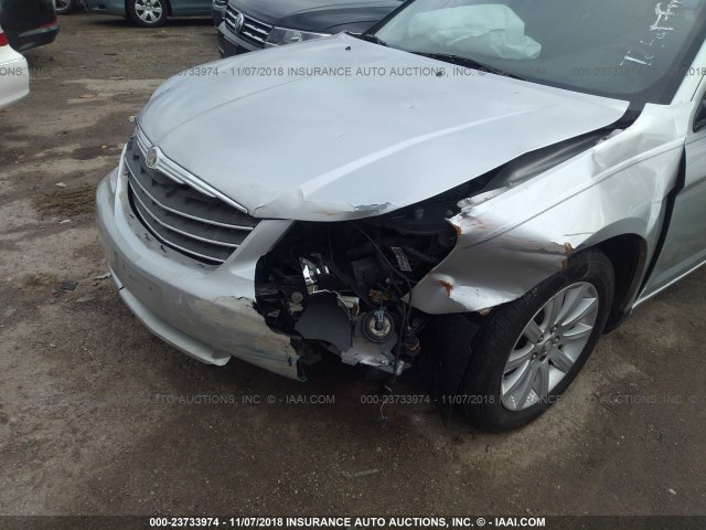 1C3CC5FB0AN201996 - 2010 CHRYSLER SEBRING LIMITED SILVER photo 6