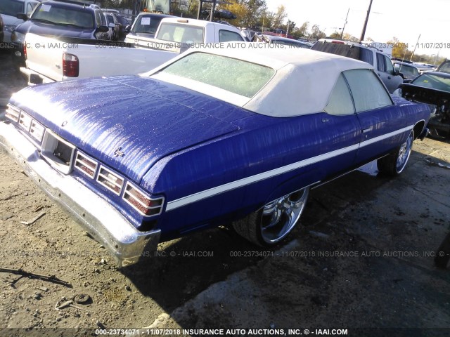 1N67H5Y208233 - 1975 CHEVROLET CAPRICE BLUE photo 4