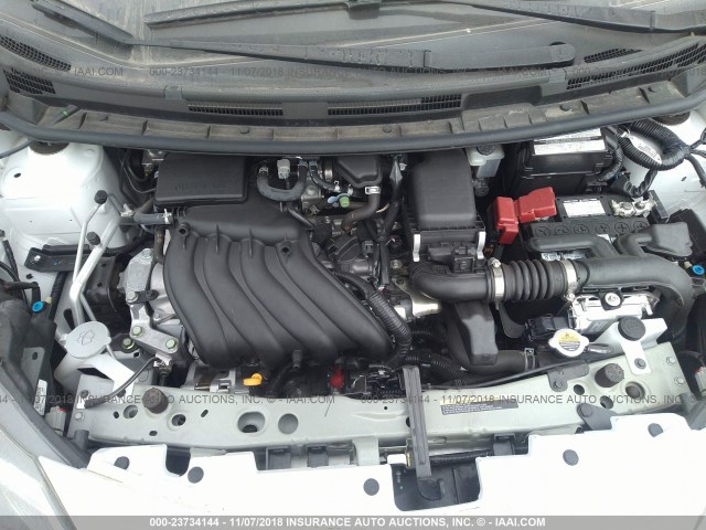 3N1CE2CP3HL368922 - 2017 NISSAN VERSA NOTE S/S PLUS/SV/SL/SR WHITE photo 10