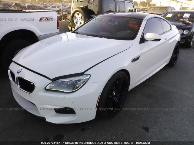 WBS6J9C37HD934820 - 2017 BMW M6 WHITE photo 2