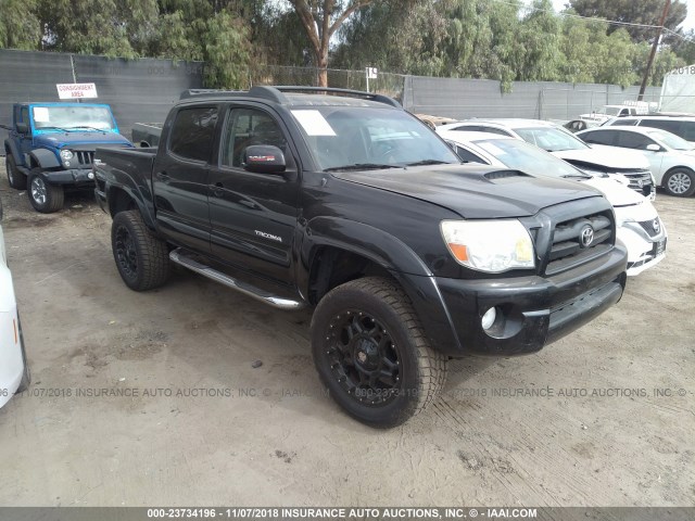 5TEJU62N46Z226829 - 2006 TOYOTA TACOMA DOUBLE CAB PRERUNNER BLACK photo 1