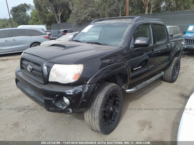 5TEJU62N46Z226829 - 2006 TOYOTA TACOMA DOUBLE CAB PRERUNNER BLACK photo 2