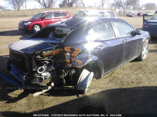 1B3BD1FB3BN526318 - 2011 DODGE AVENGER MAINSTREET BLUE photo 4