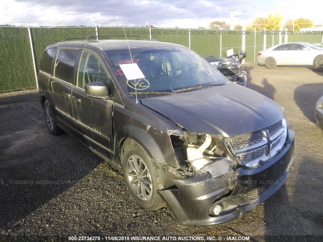 2C4RDGCG2HR806937 - 2017 DODGE GRAND CARAVAN SXT GRAY photo 1