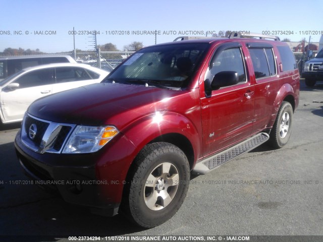 5N1AR18B18C610176 - 2008 NISSAN PATHFINDER S/LE/SE PURPLE photo 6