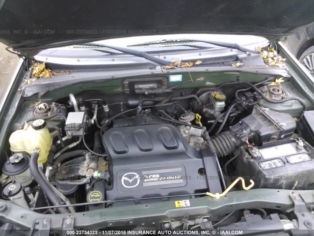 4F2YU08122KM23772 - 2002 MAZDA TRIBUTE LX/ES 绿色 照片 10