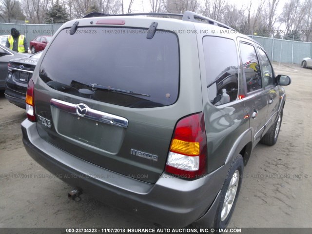 4F2YU08122KM23772 - 2002 MAZDA TRIBUTE LX/ES 绿色 照片 4