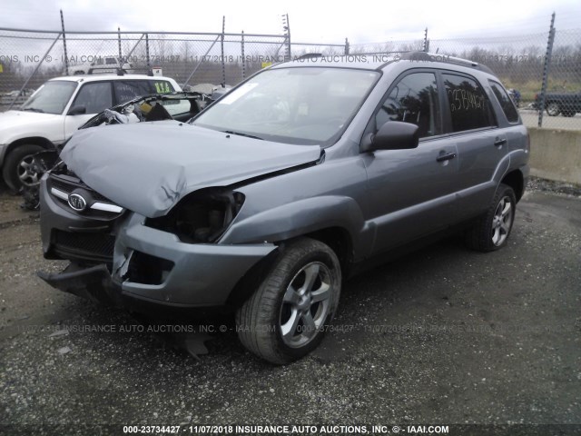 KNDJE723197612704 - 2009 KIA SPORTAGE LX/EX GRAY photo 2