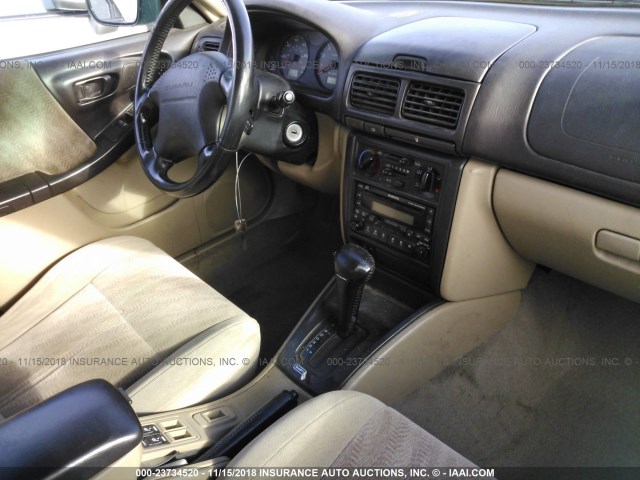 JF1SF65571H717468 - 2001 SUBARU FORESTER S GREEN photo 5