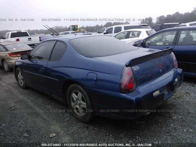 2G1WX15K949291978 - 2004 CHEVROLET MONTE CARLO SS ლურჯი ფოტო 3