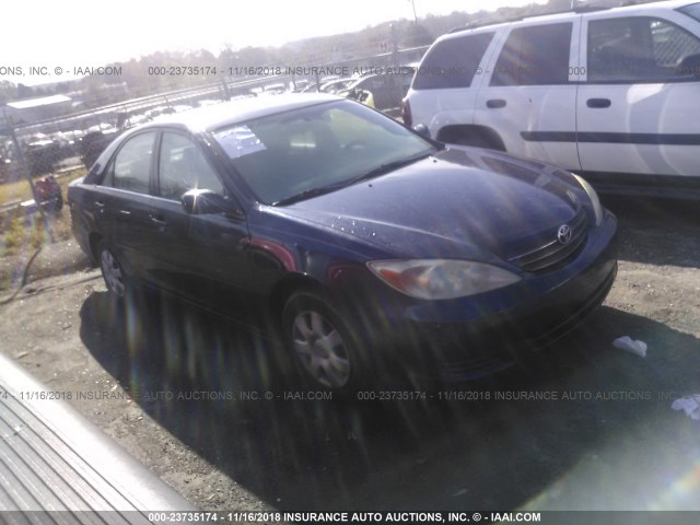 4T1BE32K24U338889 - 2004 TOYOTA CAMRY LE/XLE/SE BLUE photo 1