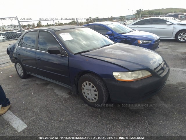 1HGCF86622A140149 - 2002 HONDA ACCORD VALUE BLUE photo 1