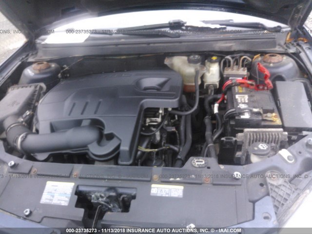 1G2ZF57B484125361 - 2008 PONTIAC G6 VALUE LEADER/BASE BLUE photo 10