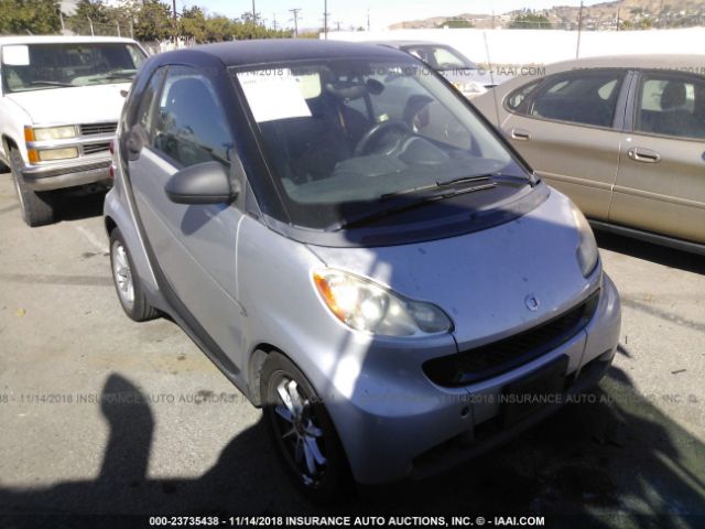WMEEJ31X88K183858 - 2008 SMART FORTWO PURE/PASSION SILVER photo 1