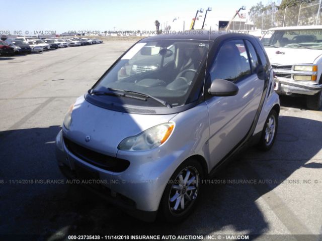 WMEEJ31X88K183858 - 2008 SMART FORTWO PURE/PASSION SILVER photo 2