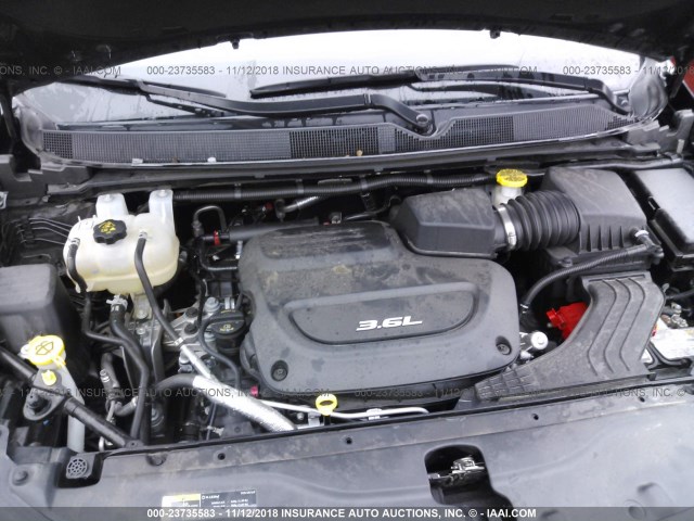 2C4RC1BG2JR110781 - 2018 CHRYSLER PACIFICA TOURING L BLACK photo 10