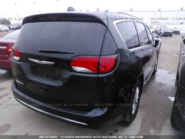 2C4RC1BG2JR110781 - 2018 CHRYSLER PACIFICA TOURING L BLACK photo 4