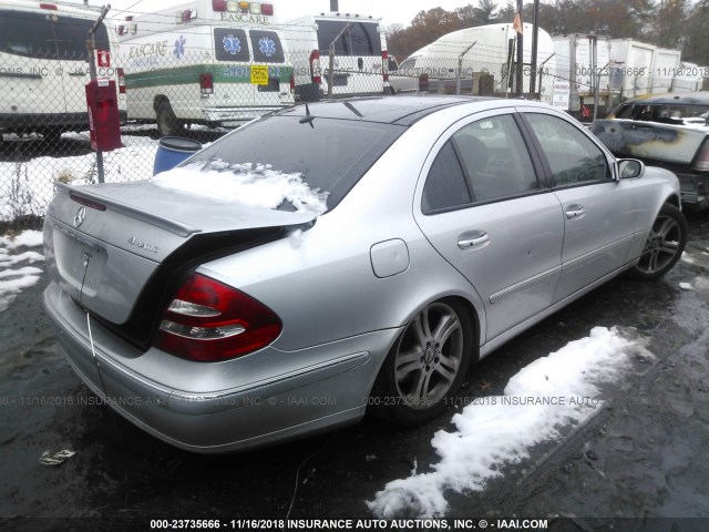 WDBUF83J74X118948 - 2004 MERCEDES-BENZ E 500 4MATIC SILVER photo 4