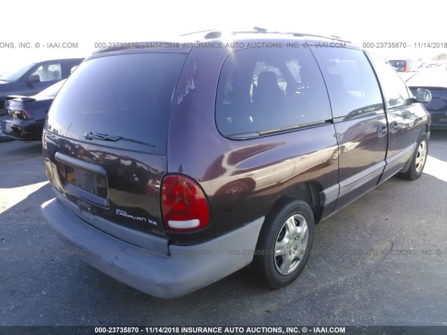 2B4GP44R0VR257132 - 1997 DODGE GRAND CARAVAN SE/SPORT PURPLE photo 4