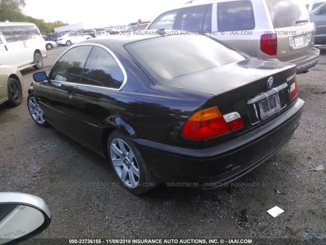 WBABN33471JW58255 - 2001 BMW 325 CI BLACK photo 3