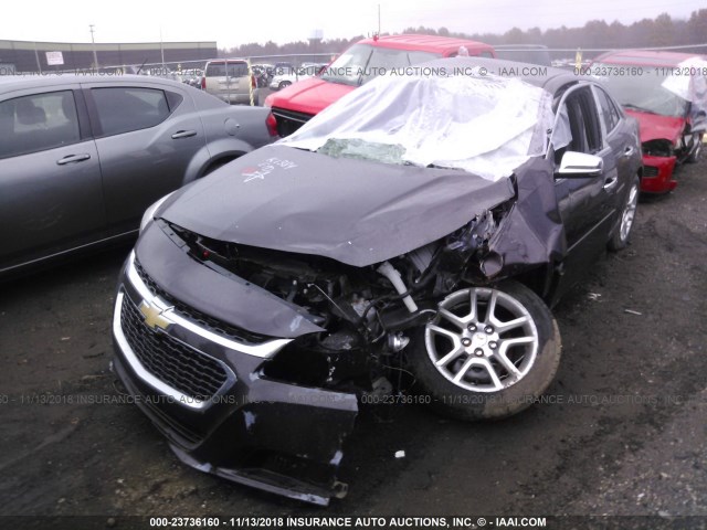 1G11C5SL4FF210888 - 2015 CHEVROLET MALIBU 1LT Dark Brown photo 2