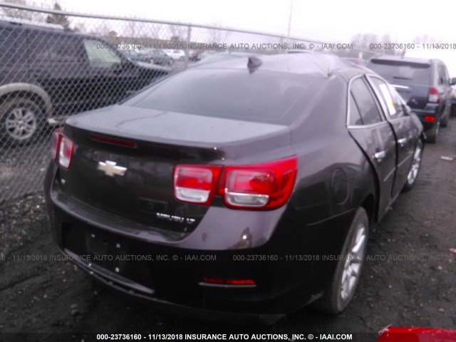 1G11C5SL4FF210888 - 2015 CHEVROLET MALIBU 1LT Dark Brown photo 4