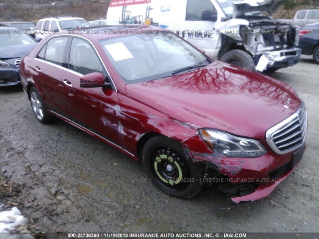 WDDHF8JB2GB273834 - 2016 MERCEDES-BENZ E 350 4MATIC RED photo 1