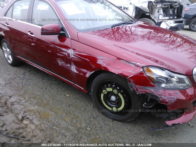 WDDHF8JB2GB273834 - 2016 MERCEDES-BENZ E 350 4MATIC RED photo 6