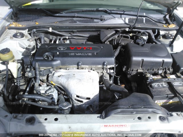 4T1BE32K53U126275 - 2003 TOYOTA CAMRY LE/XLE/SE SILVER photo 10