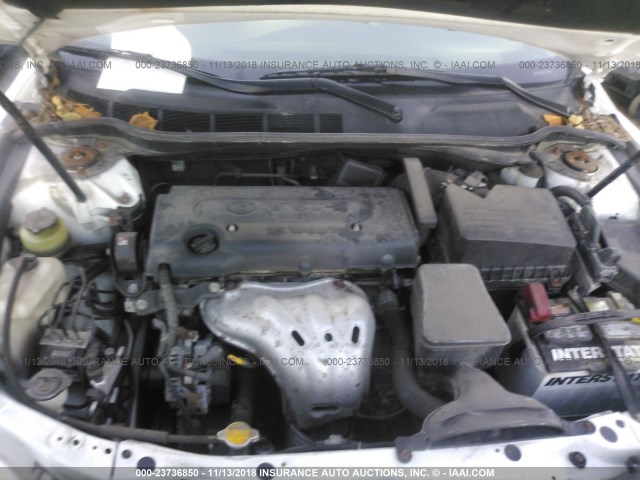 4T4BE46K59R088352 - 2009 TOYOTA CAMRY SE/LE/XLE WHITE photo 10