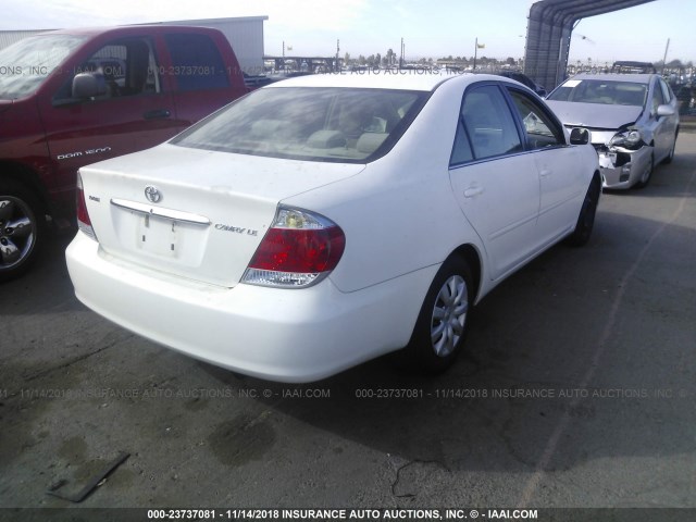 4T1BE32K96U732490 - 2006 TOYOTA CAMRY LE/XLE/SE WHITE photo 4