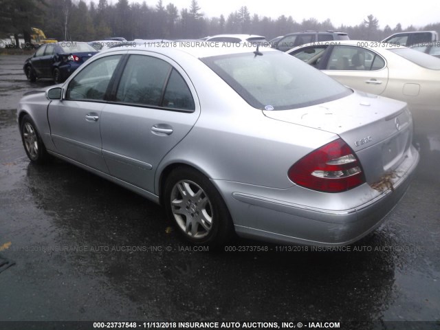 WDBUF26J25A670564 - 2005 MERCEDES-BENZ E 320 CDI SILVER photo 3