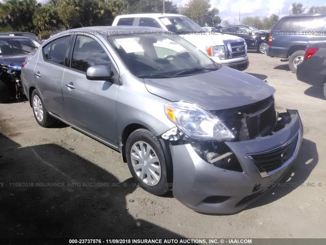 3N1CN7AP9EL813787 - 2014 NISSAN VERSA S/S PLUS/SV/SL GRAY photo 1