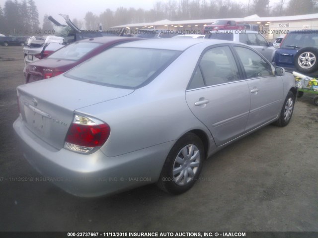 4T1BE32K26U132975 - 2006 TOYOTA CAMRY LE/XLE/SE SILVER photo 4