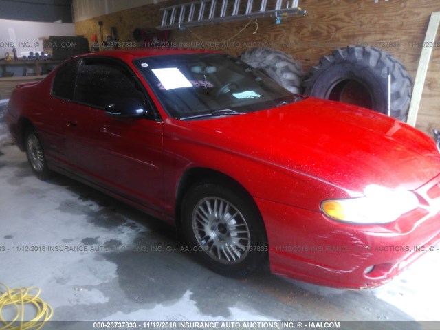 2G1WX12K839449181 - 2003 CHEVROLET MONTE CARLO SS წითელი ფოტო 1