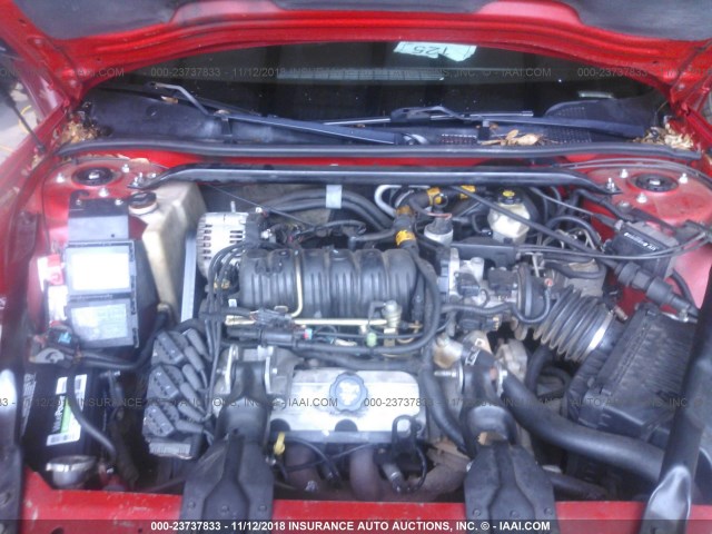 2G1WX12K839449181 - 2003 CHEVROLET MONTE CARLO SS წითელი ფოტო 10