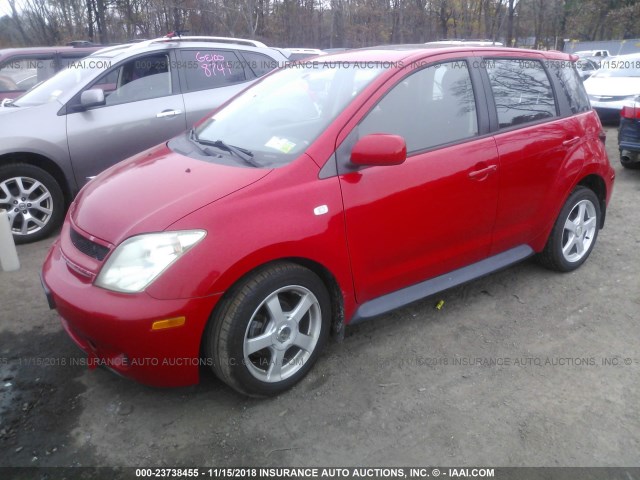 JTKKT624950094317 - 2005 TOYOTA SCION XA წითელი ფოტო 2