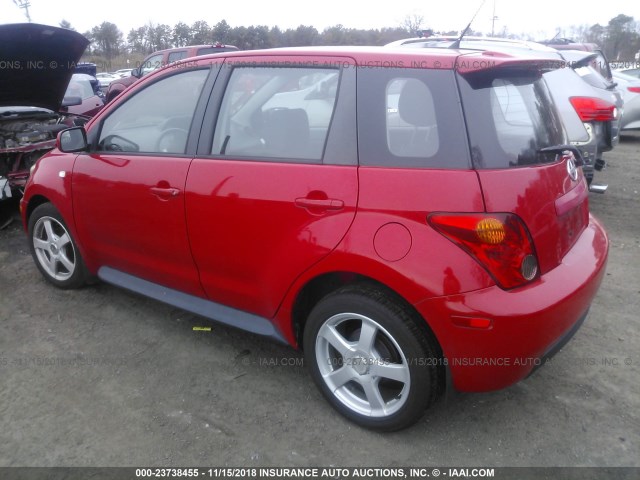 JTKKT624950094317 - 2005 TOYOTA SCION XA წითელი ფოტო 3