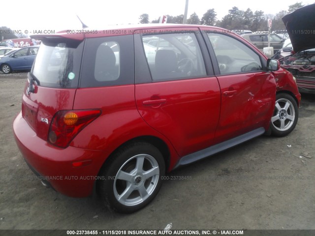 JTKKT624950094317 - 2005 TOYOTA SCION XA წითელი ფოტო 4